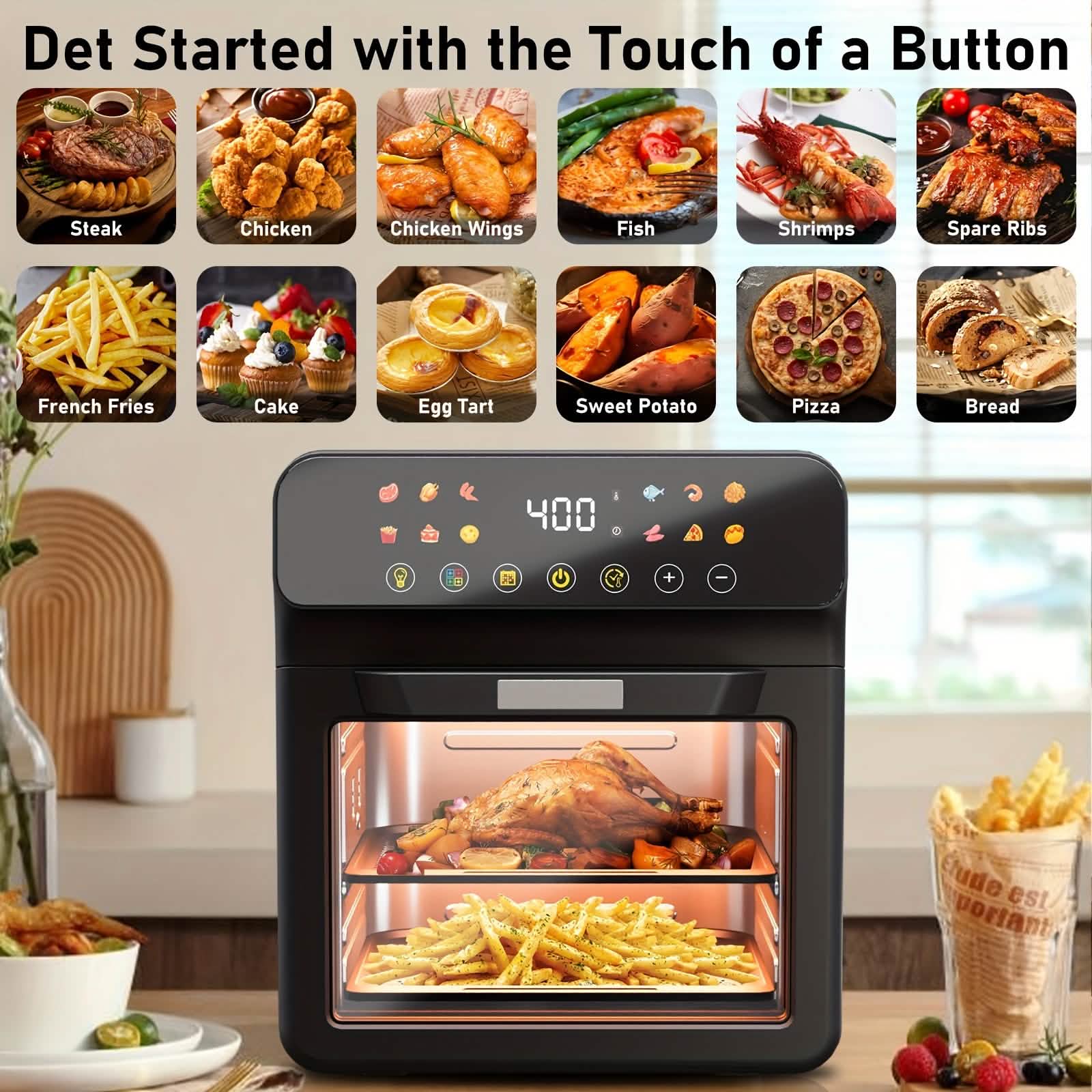 12QT 12-in-1 Smart Air Fryer Oven - My Store 3