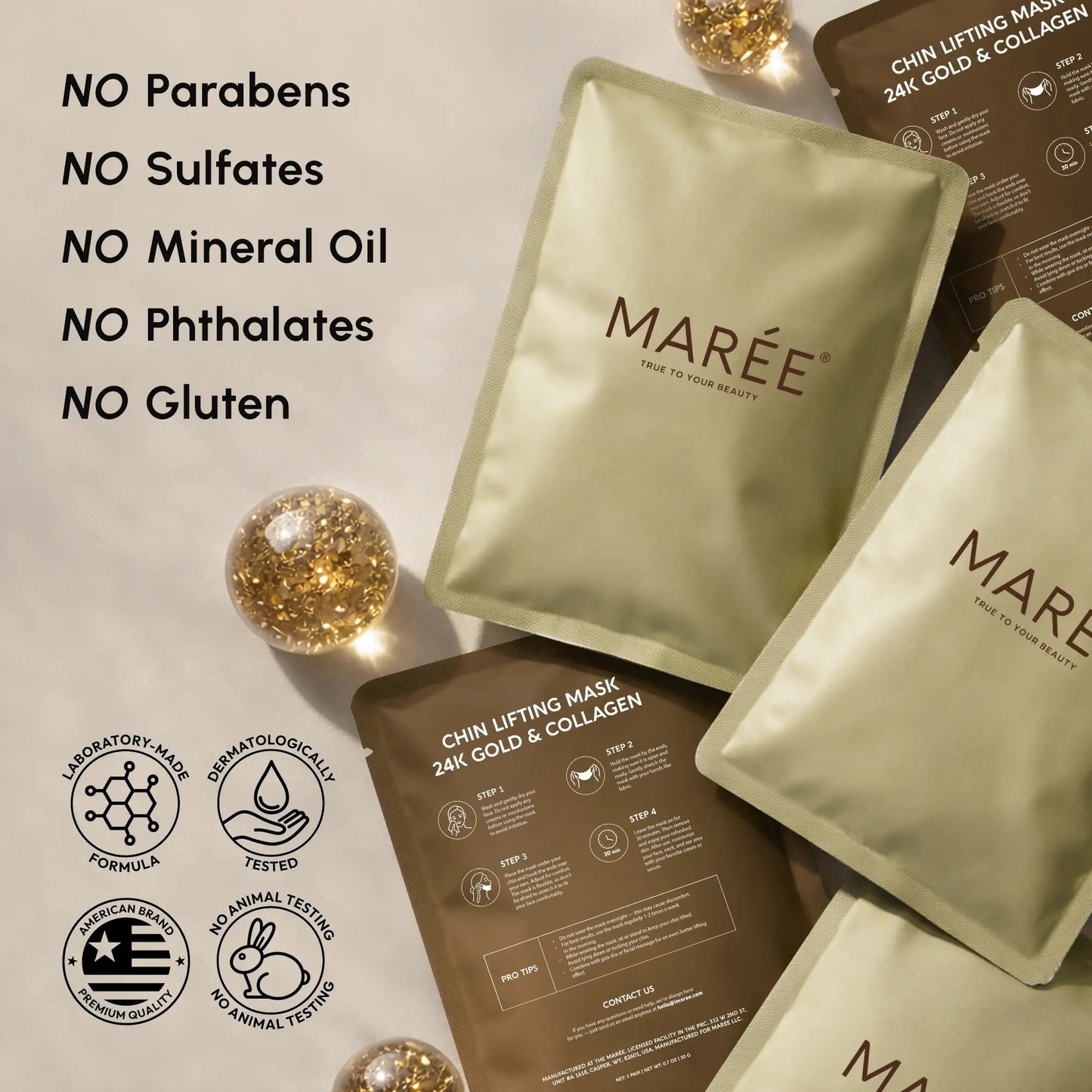 24K Gold V-Line Lifting Mask 20 PCS - My Store 3