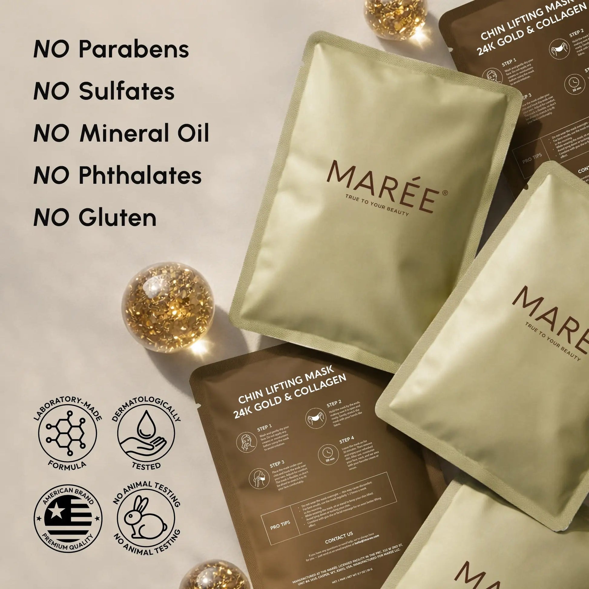24K Gold V-Line Lifting Mask 20 PCS - My Store 3