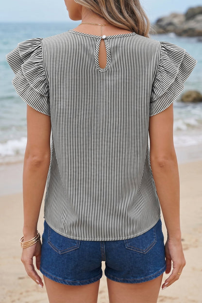 Brynn Sleeve Casual Shift Blouse - My Store 3