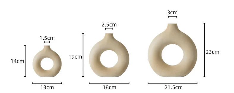 Ceramic Donut Vase - My Store 3