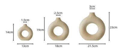 Ceramic Donut Vase - My Store 3