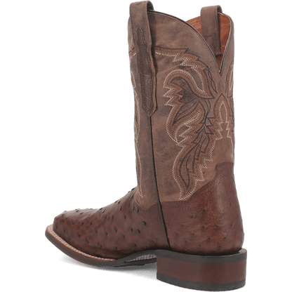 Dan Post Alamosa (Chocolate/Brown) - Men's Ostrich Skin Leather Cowboy Boots - My Store 3