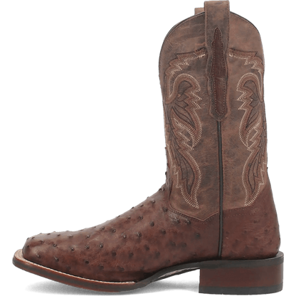 Dan Post Alamosa (Chocolate/Brown) - Men's Ostrich Skin Leather Cowboy Boots - My Store 3