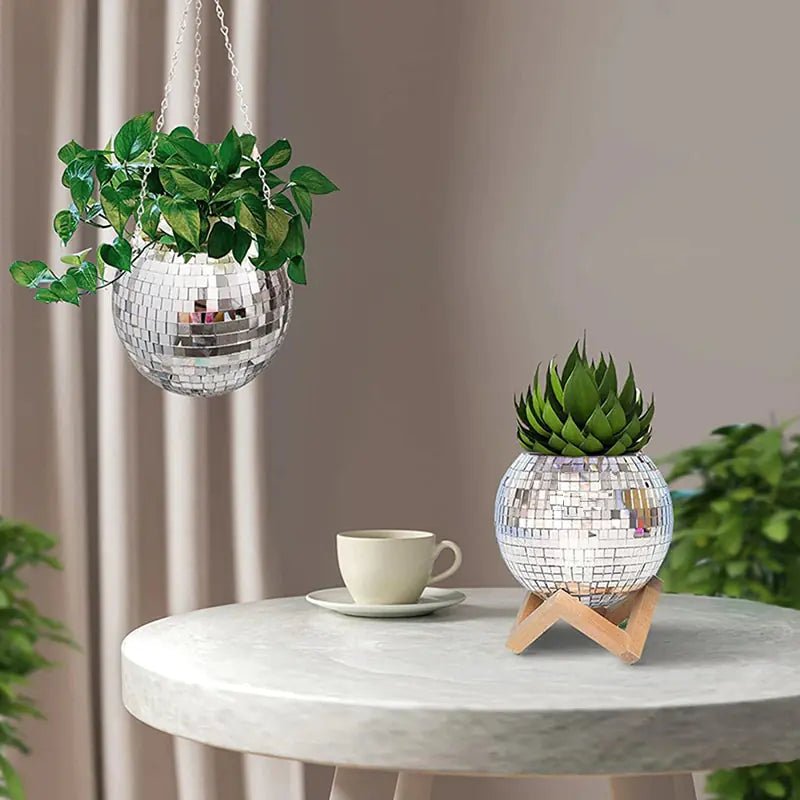Disco Ball Flower Hanging Vase - My Store 3