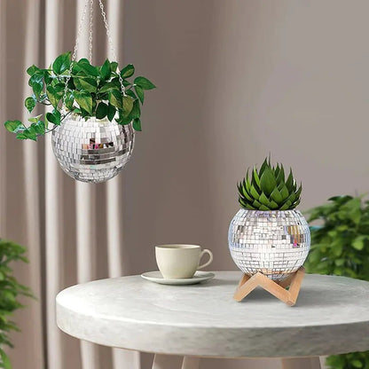 Disco Ball Flower Hanging Vase - My Store 3