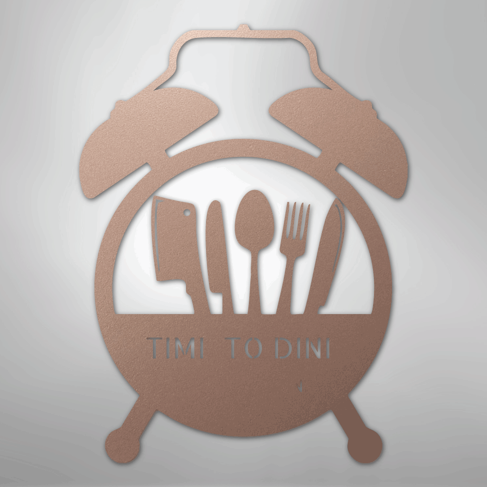 Food Time Monogram - Steel Sign - My Store 3