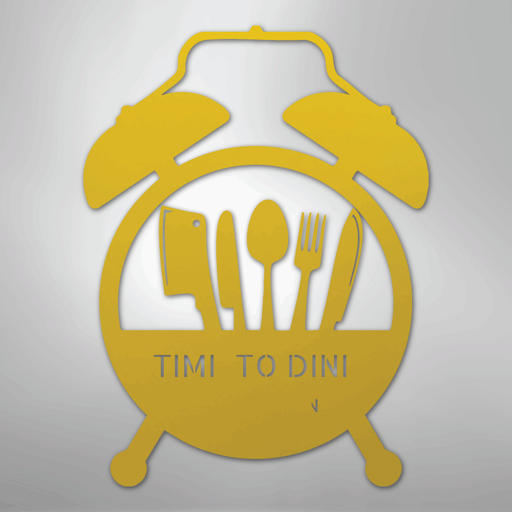 Food Time Monogram - Steel Sign - My Store 3