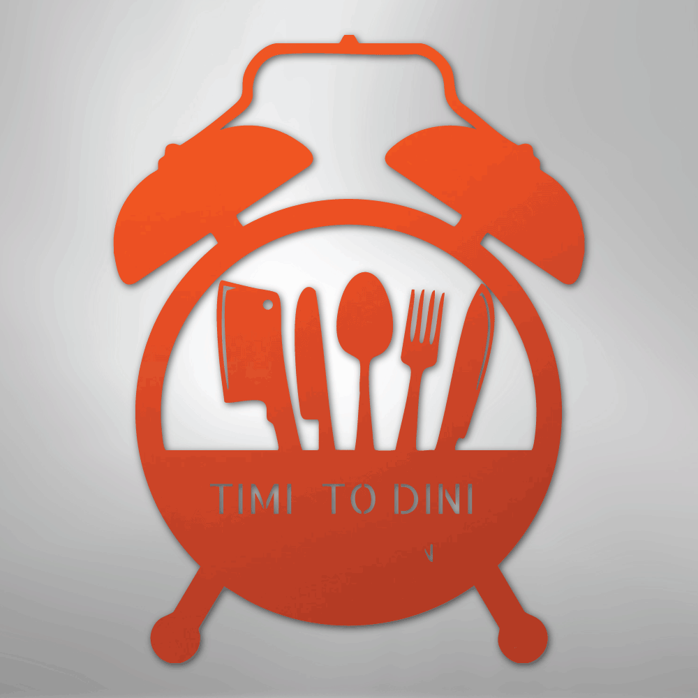 Food Time Monogram - Steel Sign - My Store 3