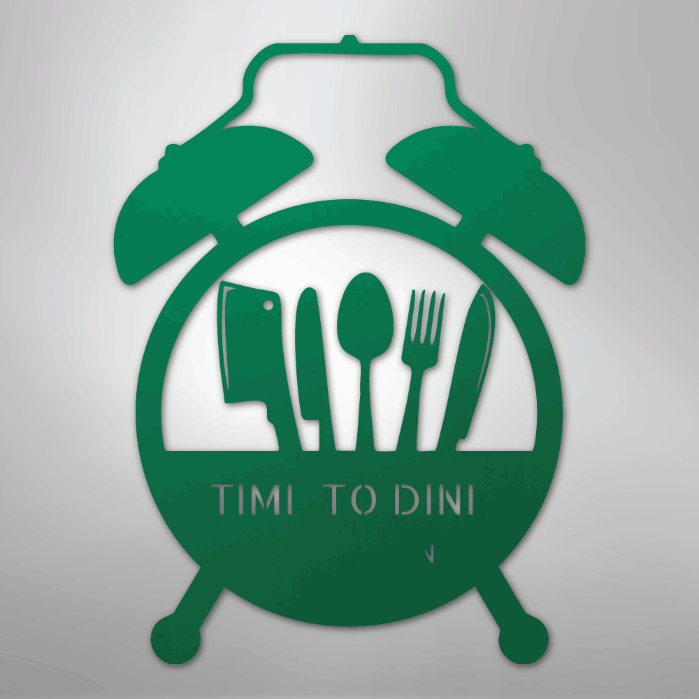 Food Time Monogram - Steel Sign - My Store 3