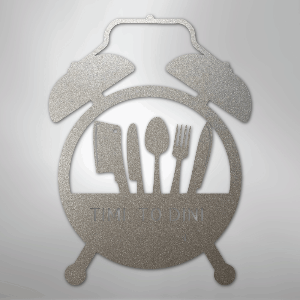 Food Time Monogram - Steel Sign - My Store 3