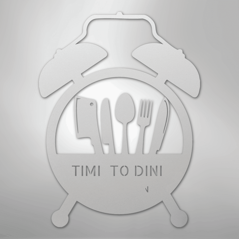 Food Time Monogram - Steel Sign - My Store 3