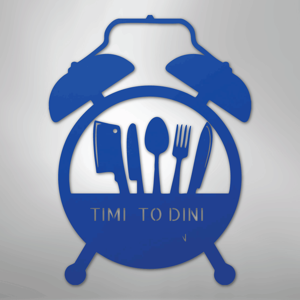 Food Time Monogram - Steel Sign - My Store 3