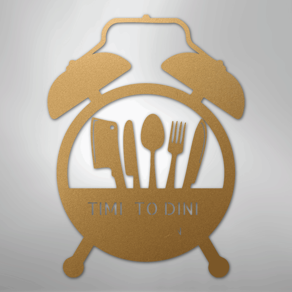 Food Time Monogram - Steel Sign - My Store 3