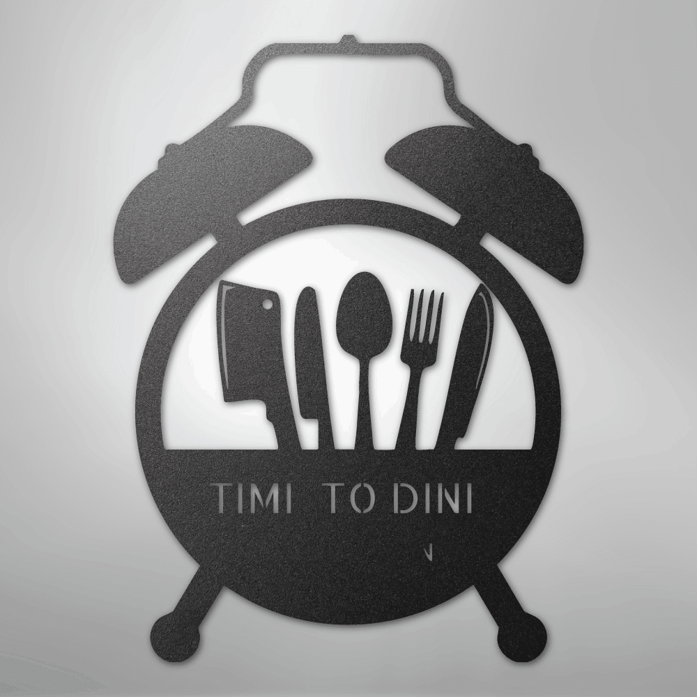 Food Time Monogram - Steel Sign - My Store 3