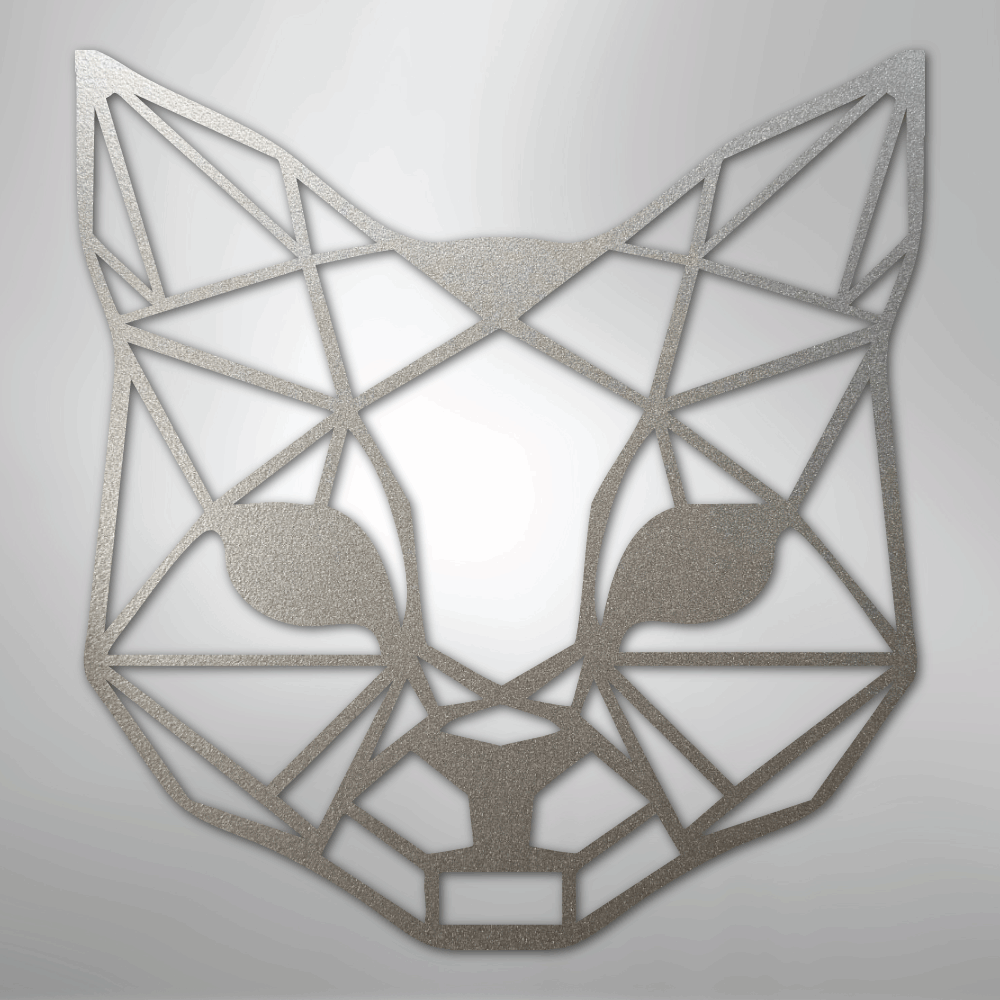 Geometric Cat - Steel Sign - My Store 3