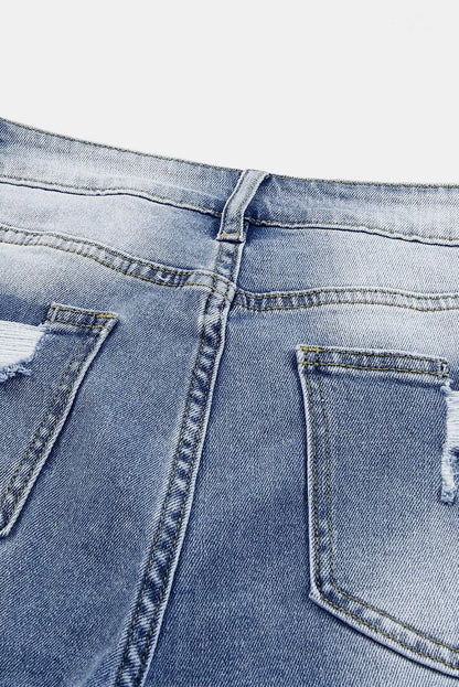 Georgia Skinny Distressed Capri Jeans - My Store 3