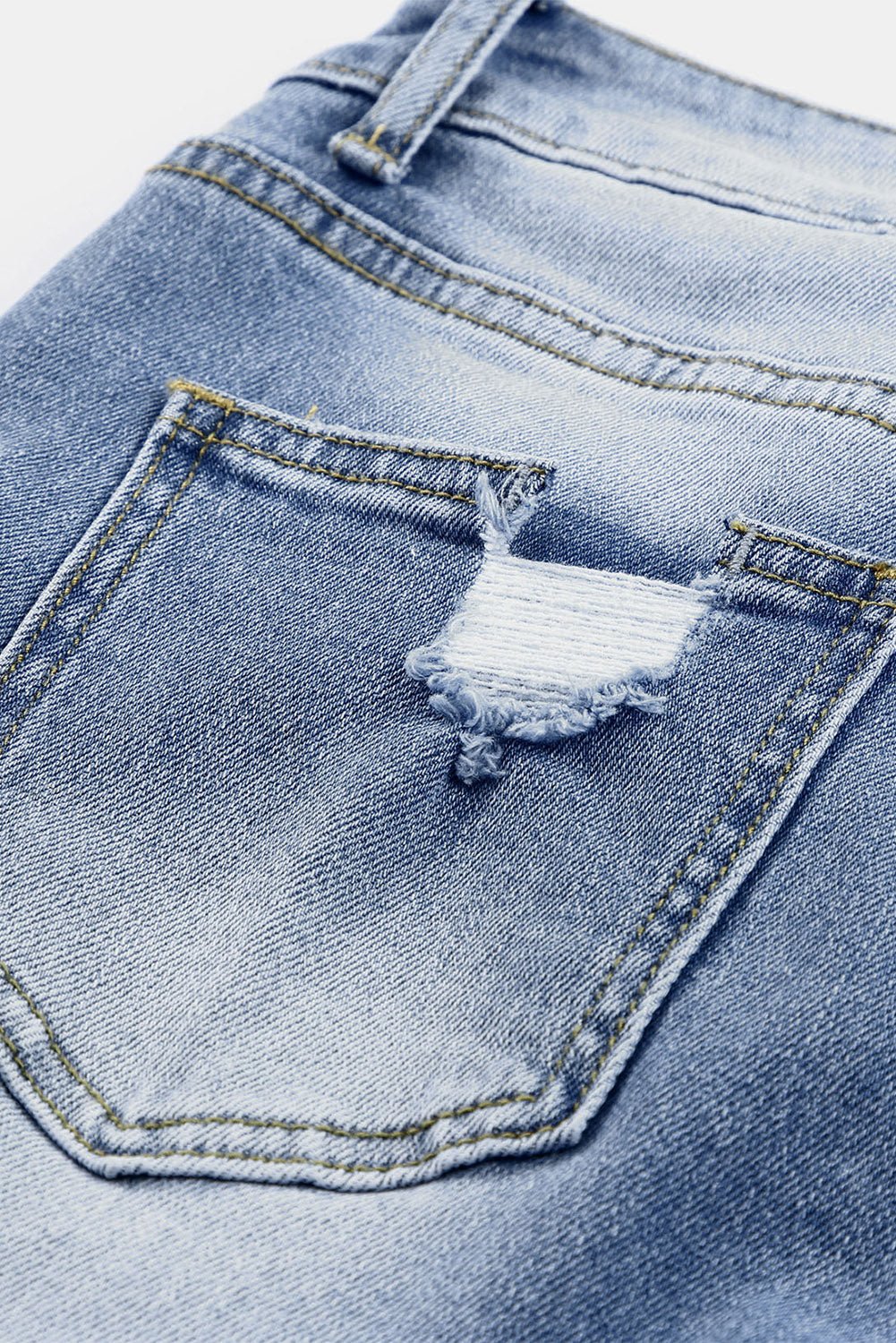 Georgia Skinny Distressed Capri Jeans - My Store 3