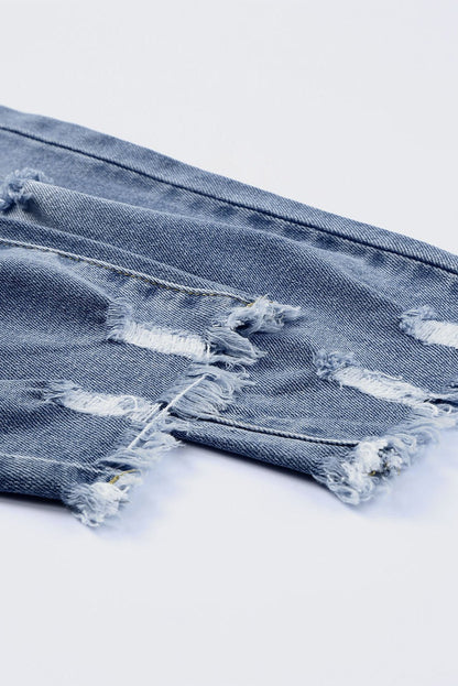 Georgia Skinny Distressed Capri Jeans - My Store 3