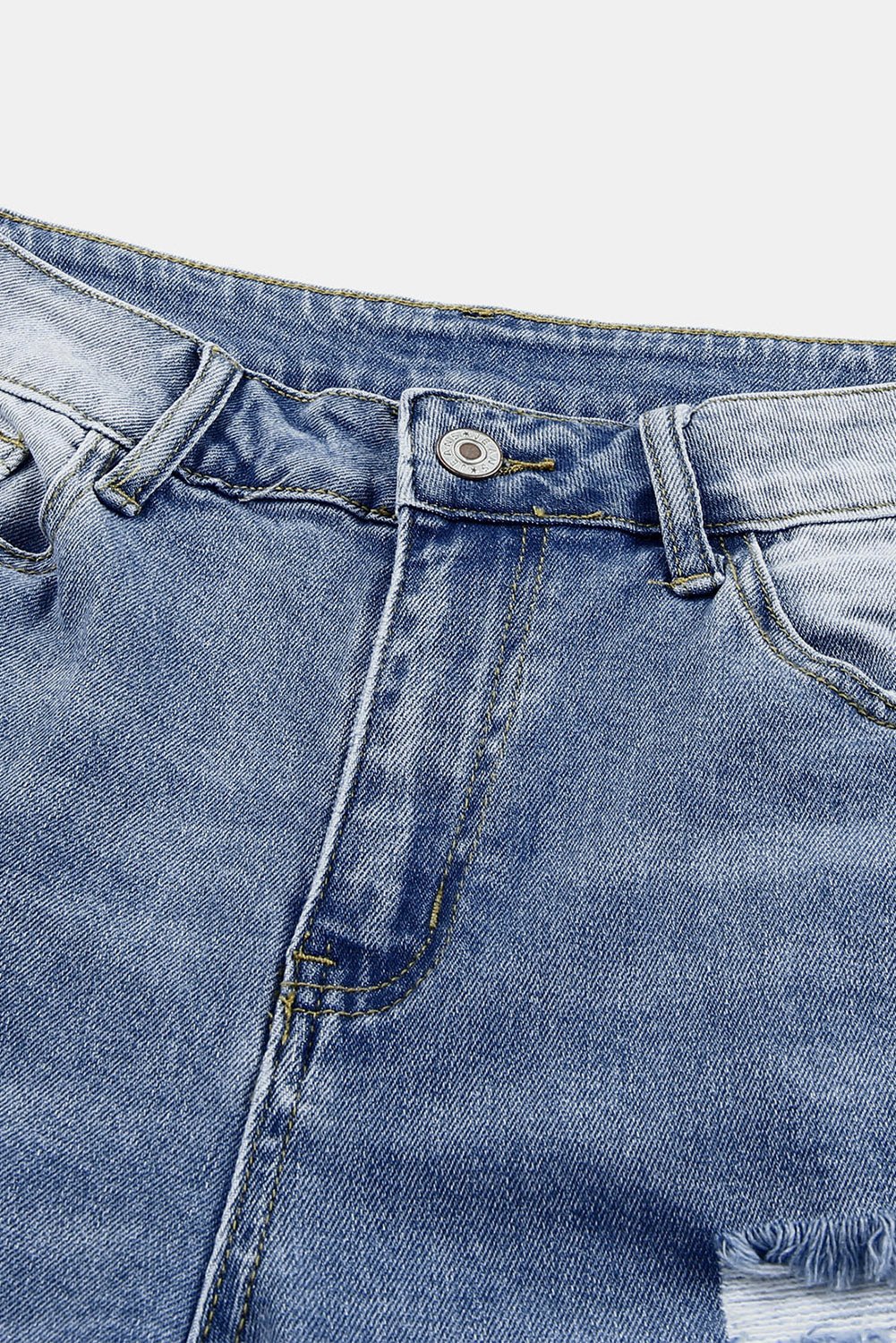 Georgia Skinny Distressed Capri Jeans - My Store 3