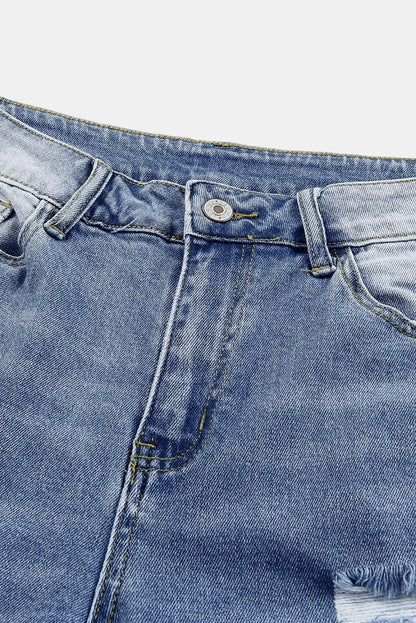 Georgia Skinny Distressed Capri Jeans - My Store 3