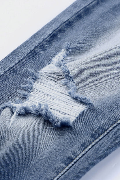 Georgia Skinny Distressed Capri Jeans - My Store 3