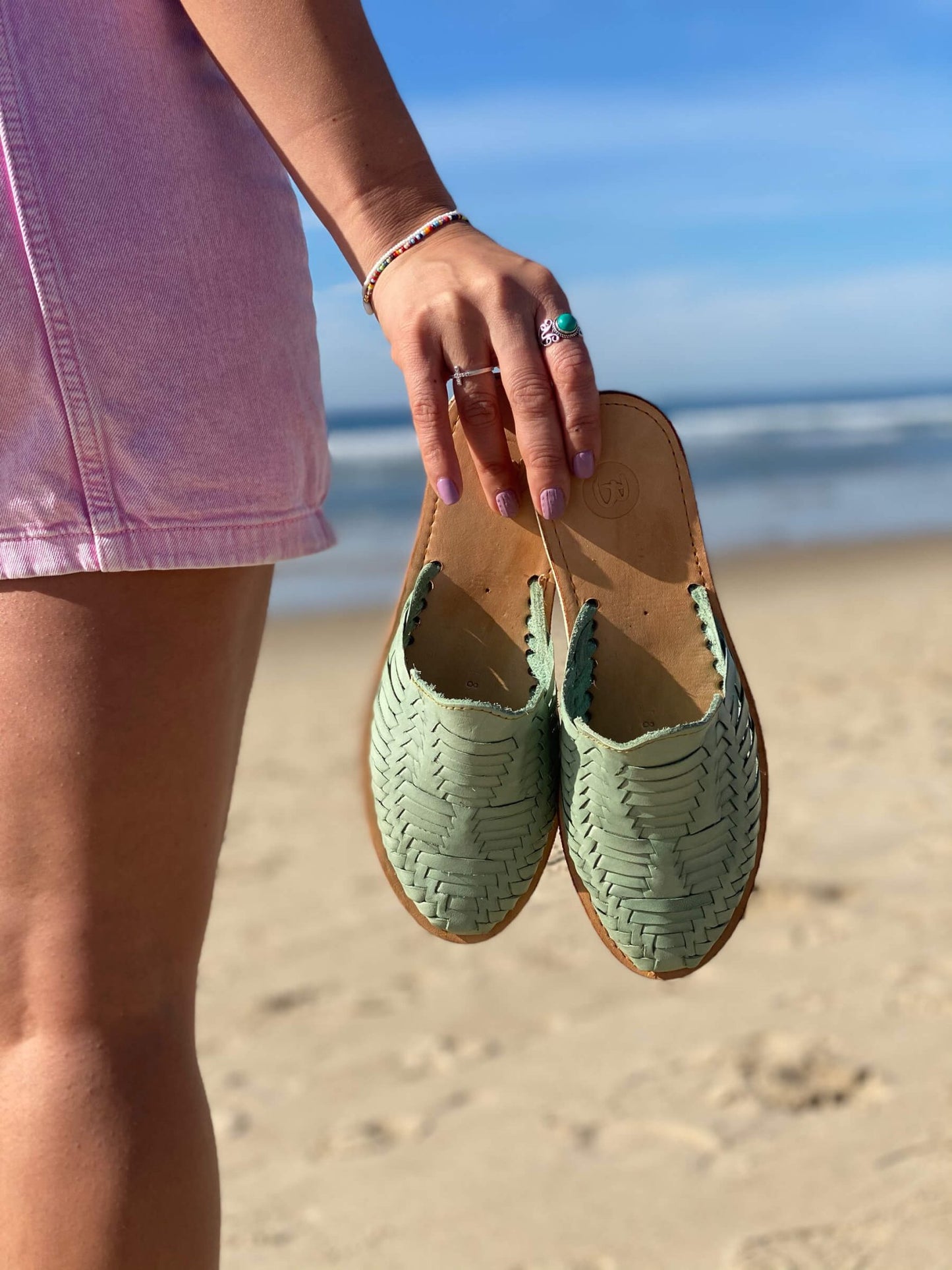 Marbella Huarache Slip-On Teal - All In One Stop Shop N More