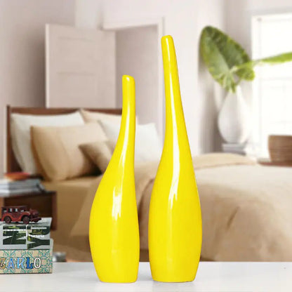 Nordic Gold Plating Ceramic Vases Model Room Home Decor - My Store 3