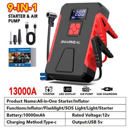 Portable Car Jump Starter with Air Compressor - My Store 3