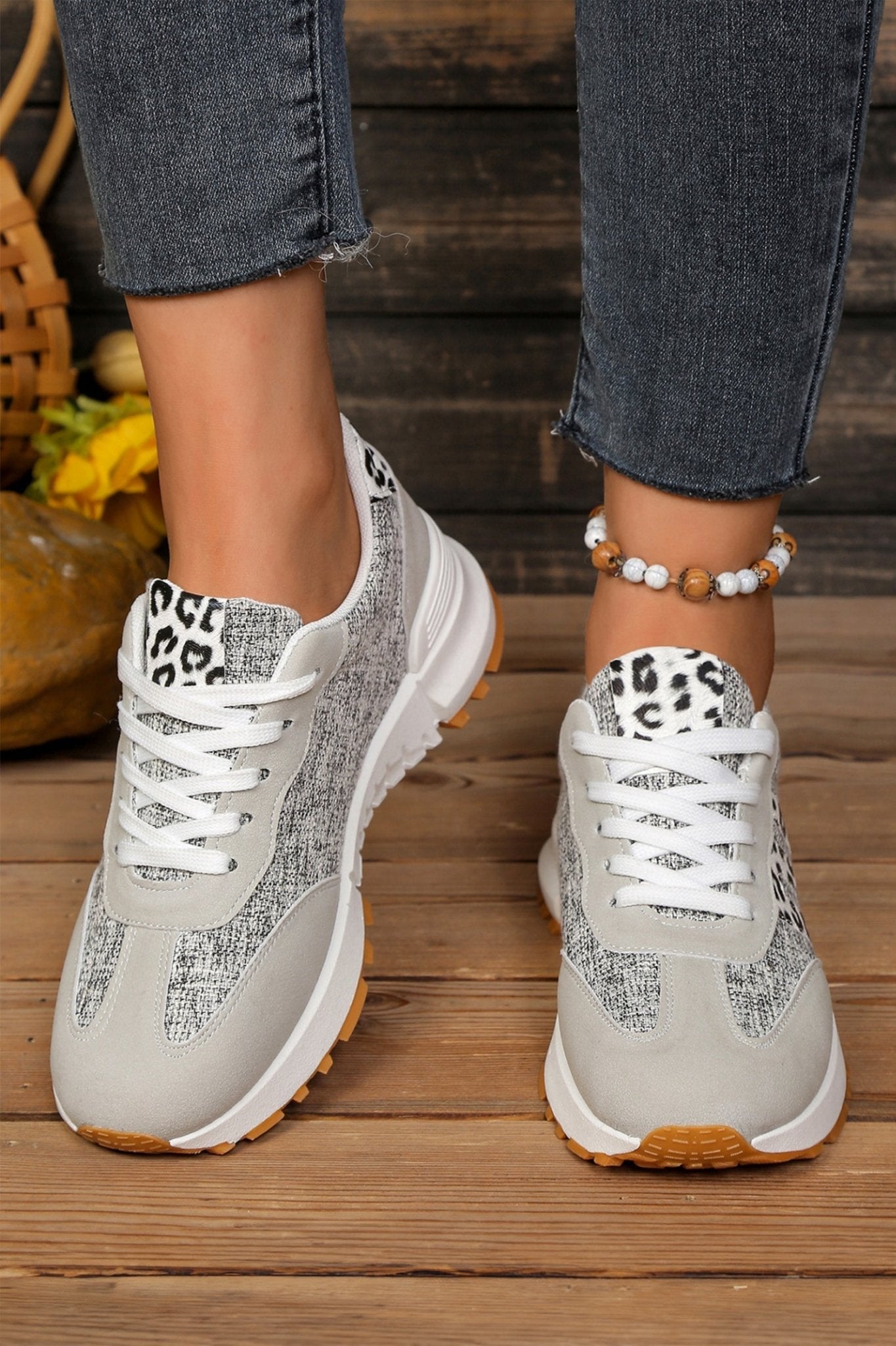 Rosalia Detail Lace Up Sneakers - My Store 3