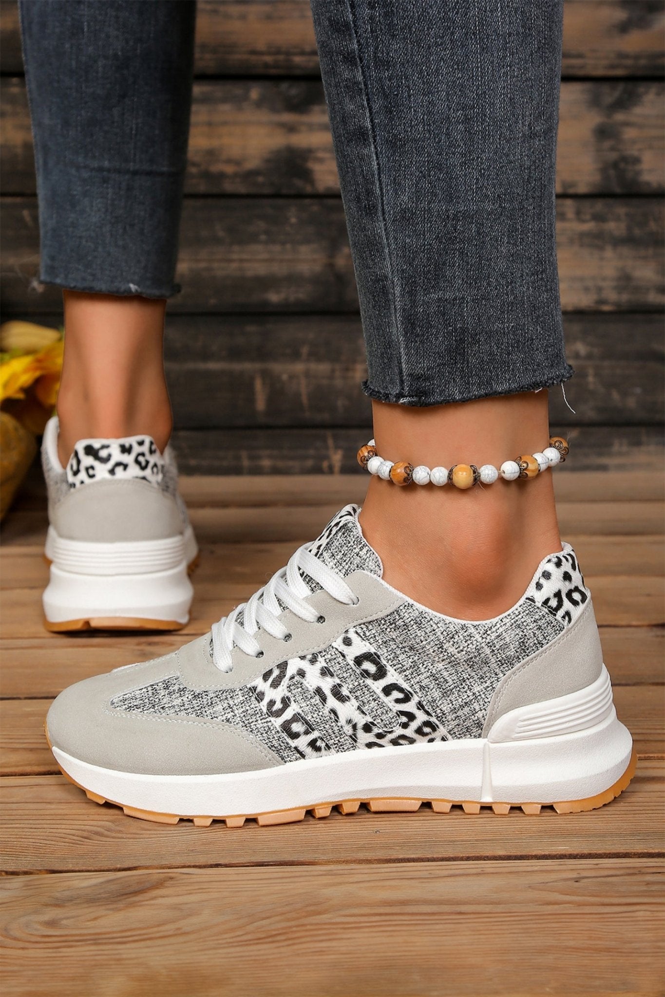 Rosalia Detail Lace Up Sneakers - My Store 3