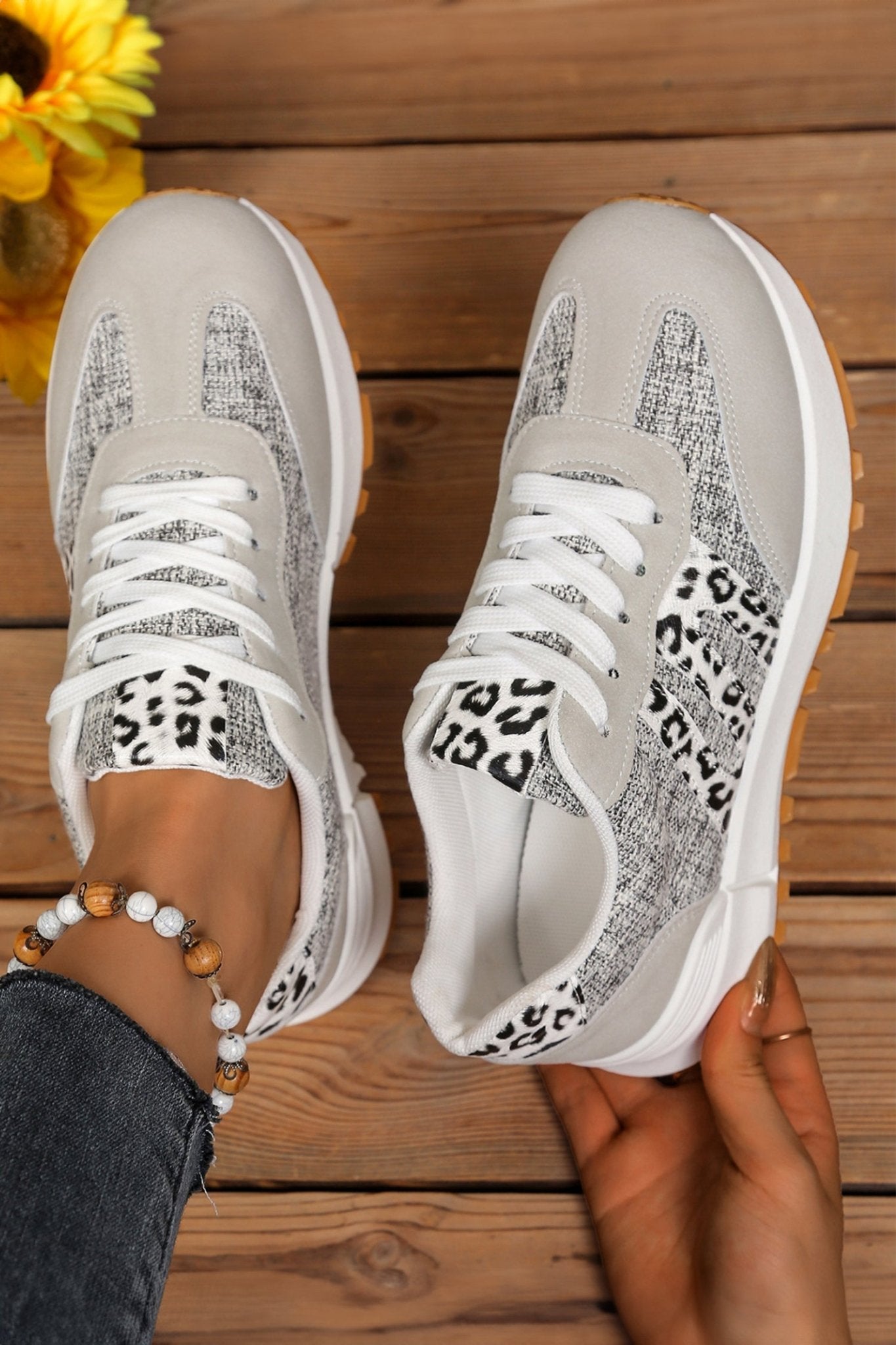 Rosalia Detail Lace Up Sneakers - My Store 3