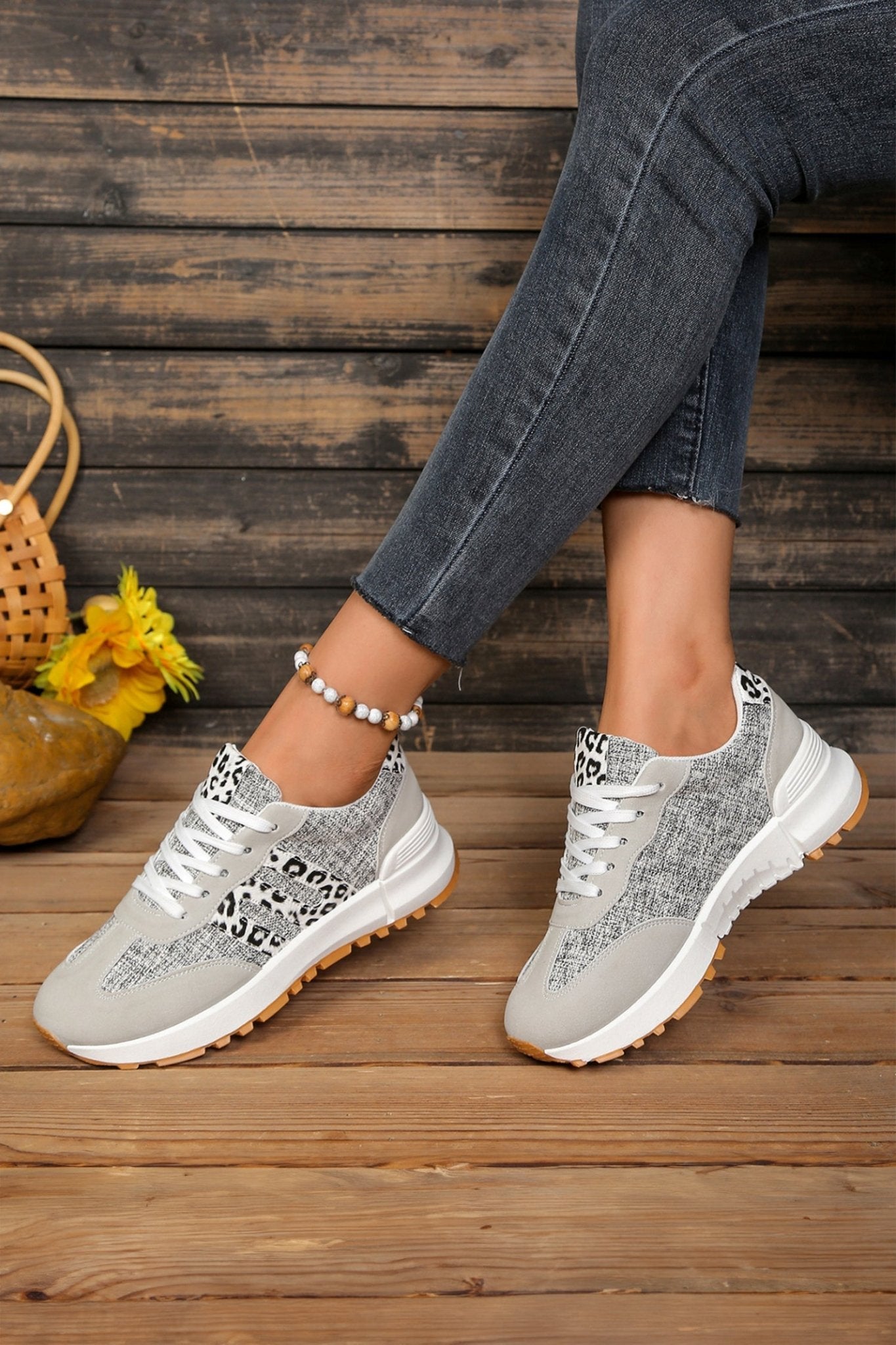 Rosalia Detail Lace Up Sneakers - My Store 3