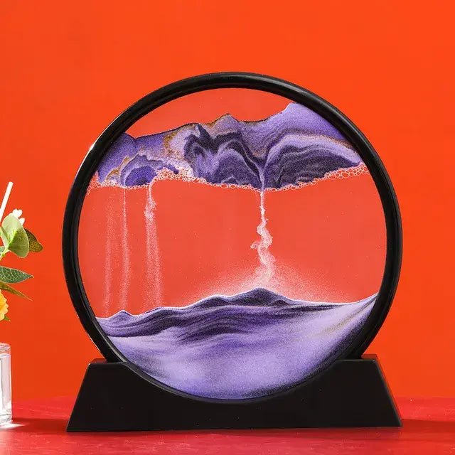 Round 3D Moving Sand Art Decor - My Store 3