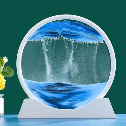 Round 3D Moving Sand Art Decor - My Store 3