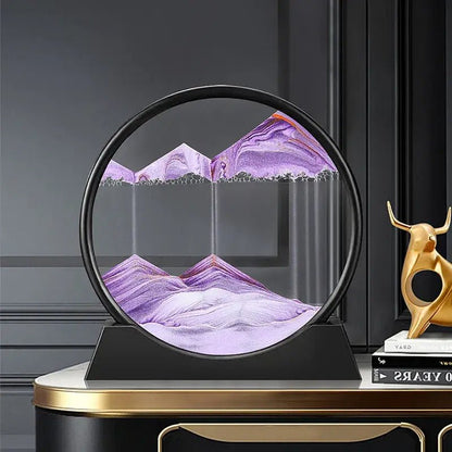 Round 3D Moving Sand Art Decor - My Store 3