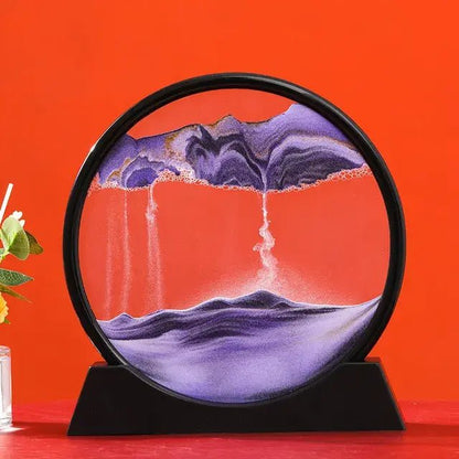 Round 3D Moving Sand Art Decor - My Store 3
