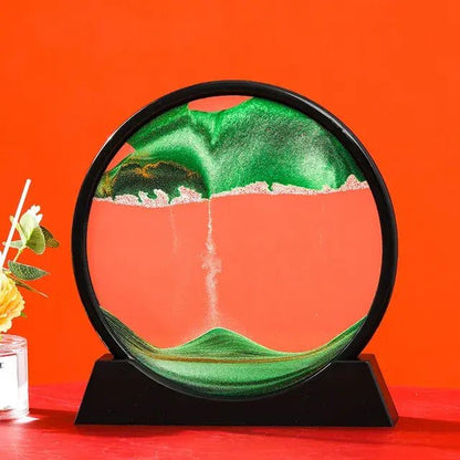 Round 3D Moving Sand Art Decor - My Store 3