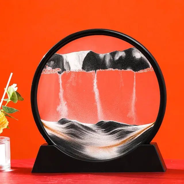 Round 3D Moving Sand Art Decor - My Store 3